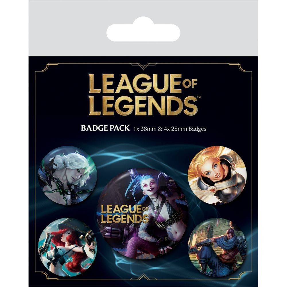 League of Legends 5 Badge pin Pack