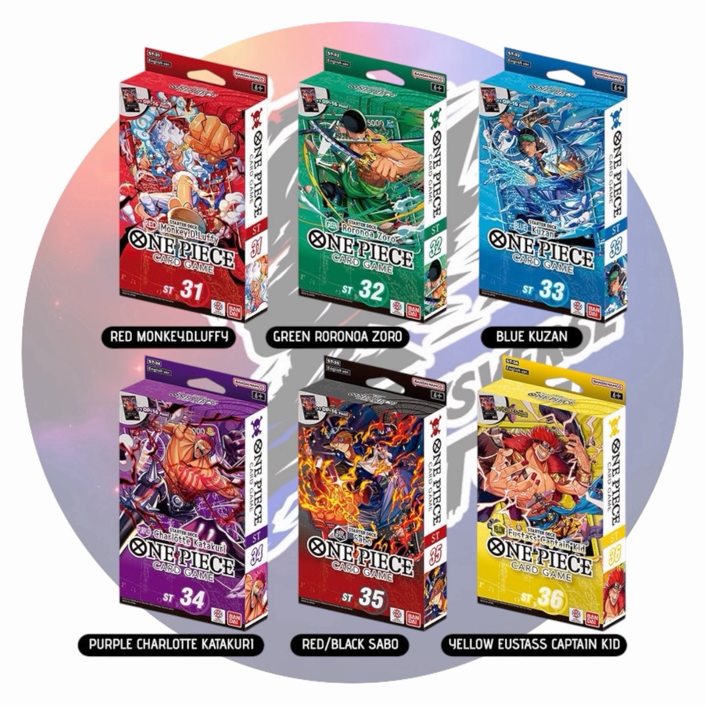 PREORDER ONE PIECE BUNDLE STARTER DECK ST31 ST32 ST33 ST34 ST35 ST36 ENGLISH ENG