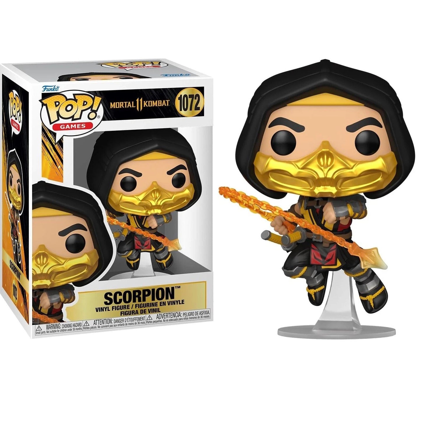 Funko Pop ! Games Mortal Kombat 11 -(1072) Scorpion Fatality Vinyl Figure MK 9cm