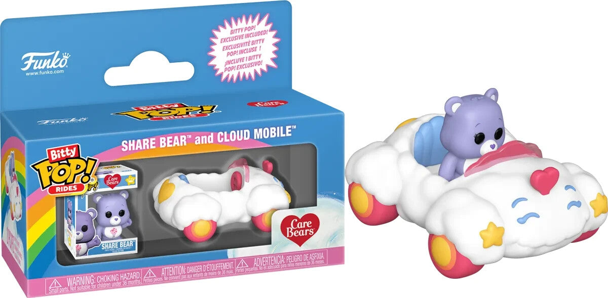 Care Bears Bitty Pop! Rides Vinyl Figure Share Bear and Cloud Mobile