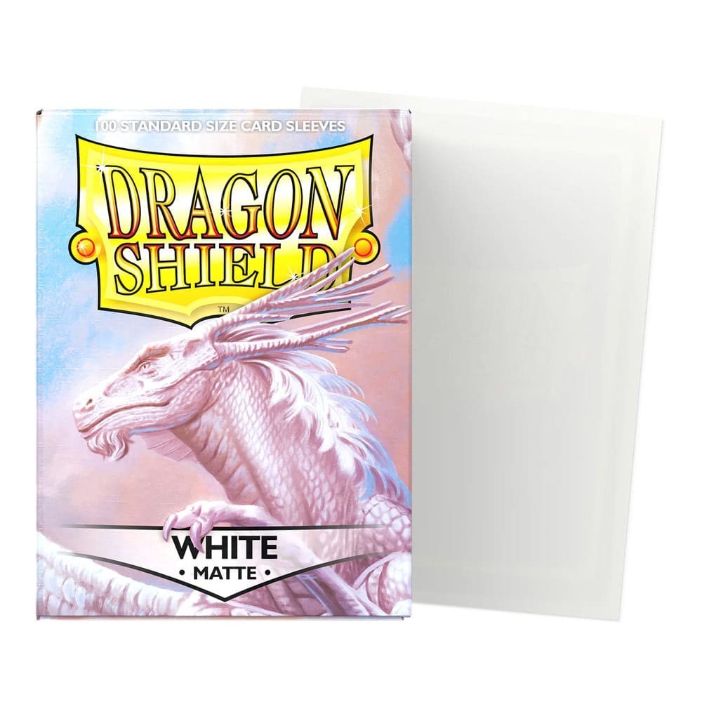 Dragon Shield Matte 100 Sleeves - Bustine Protettive WHITE Magic Pokemon