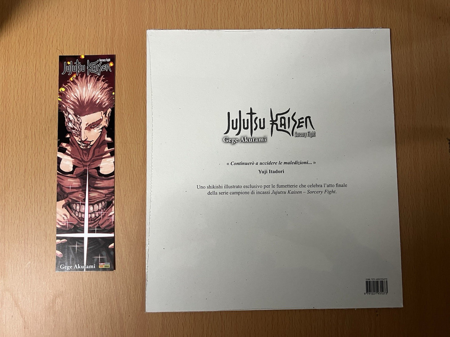 Jujutsu Kaisen Shikishi Gege Akutami Panini Comics Planet Manga + Segnalibro