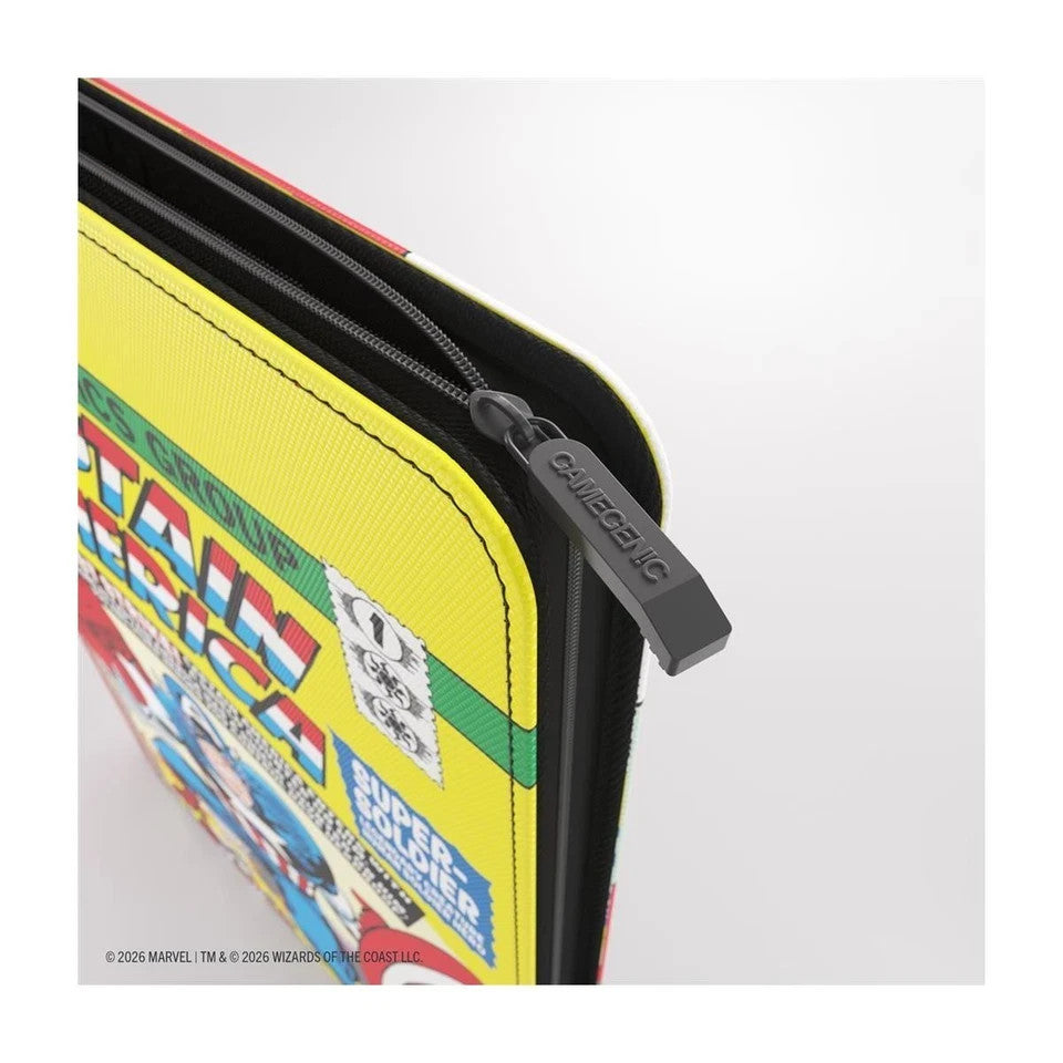 Raccoglitore Binder Album Zip-Up 9 Tasche Marvel Capitan America / Black Panthe