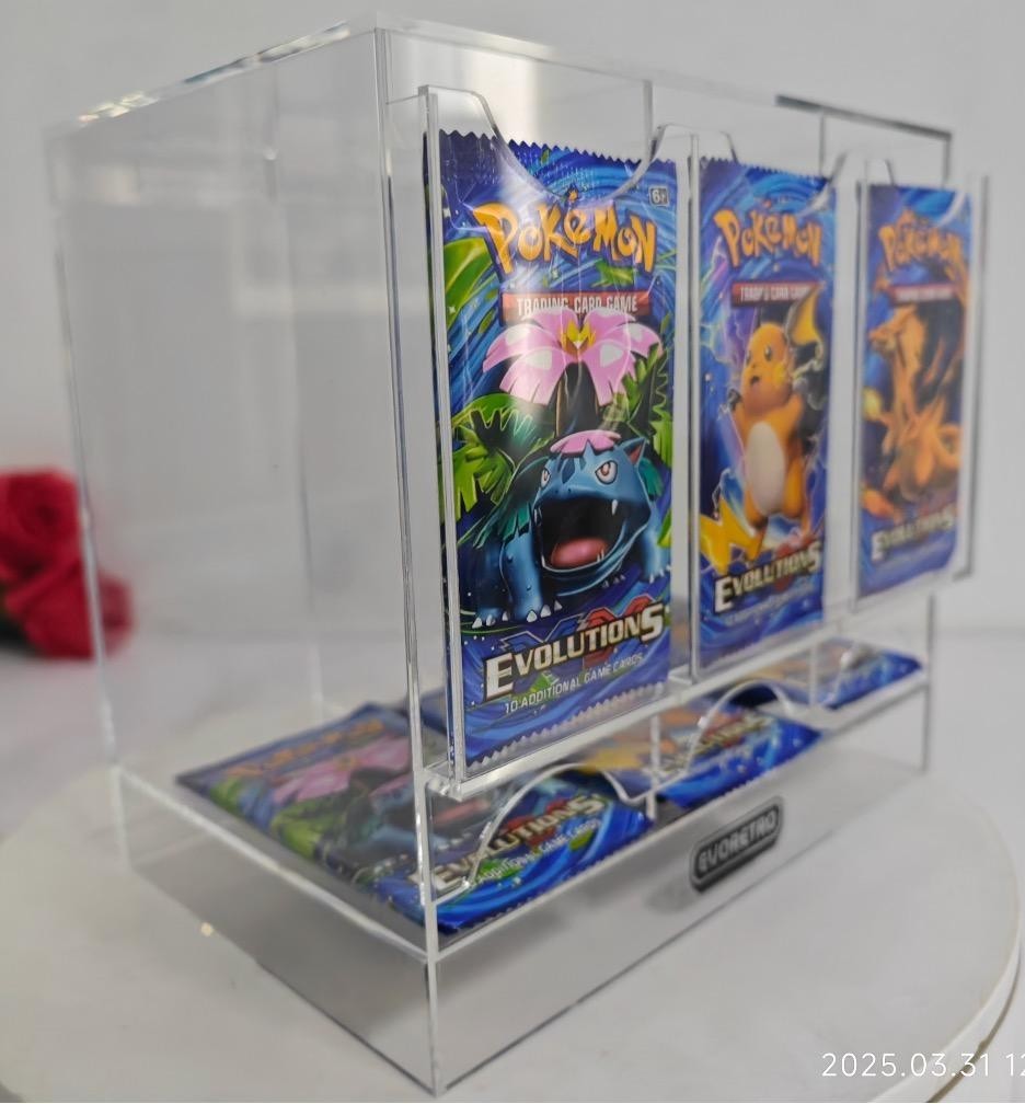 EVORETRO 3 Slot Booster Pack Dispenser Acrylic (cardgame)