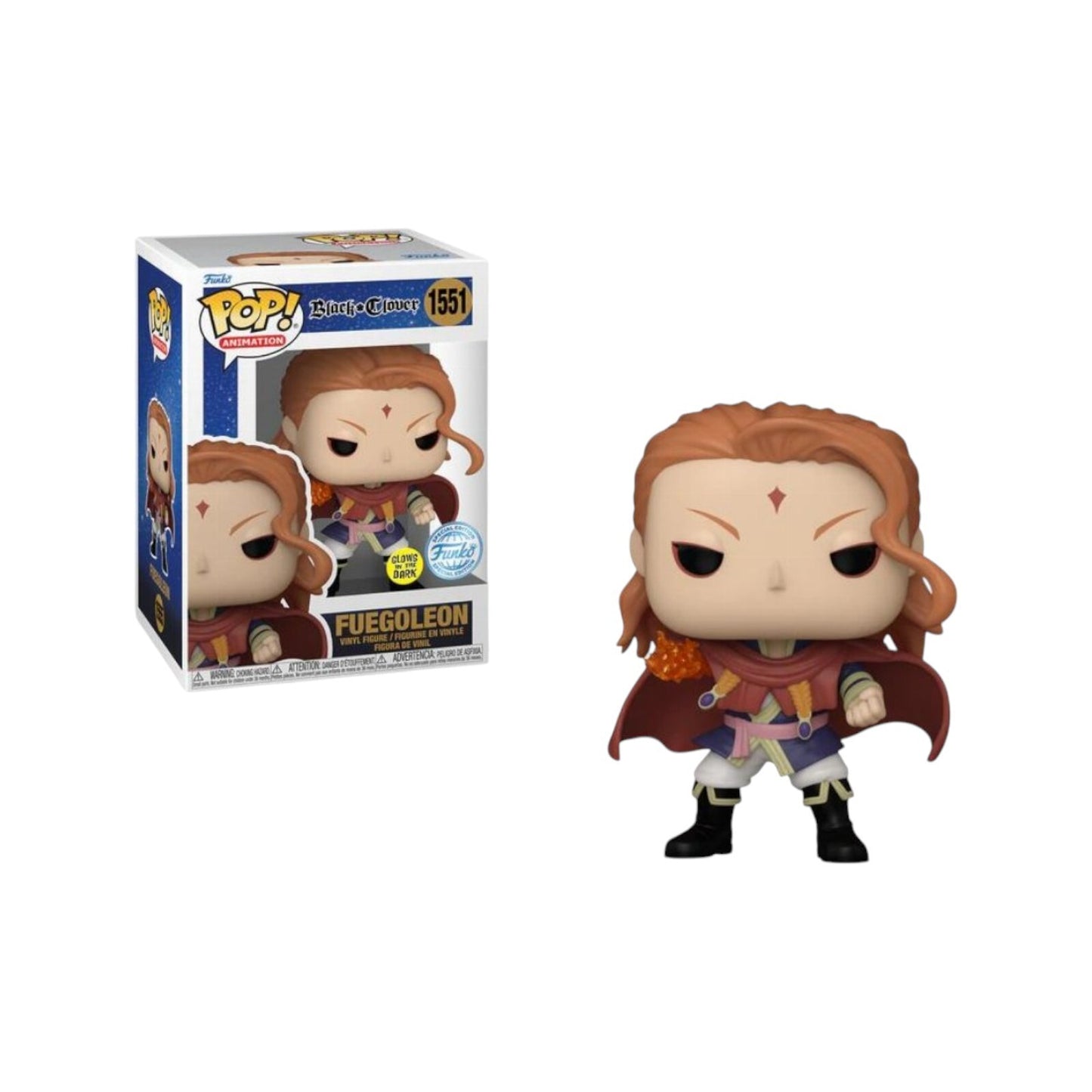 Black Clover - Fuegoleon (Glow Special Edition) #1555 - Funko Pop! Vinyl Anime