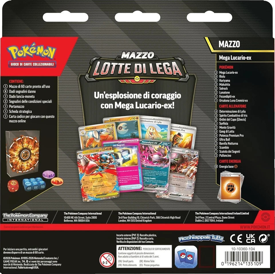 Promo Live Sealed Pokémon Mazzo Lotte di Lega Mega Lucario EX - ITALIANO