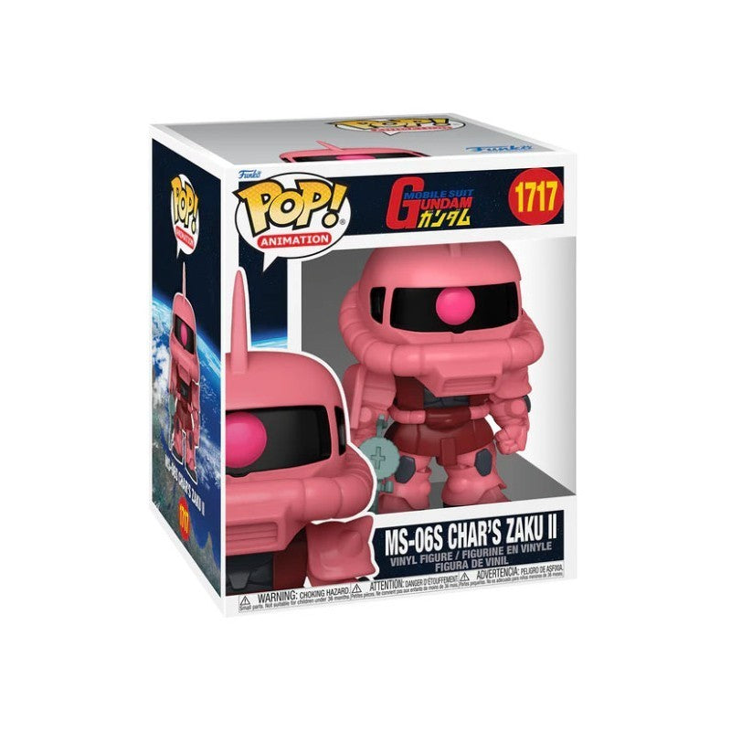 FUNKO POP ANIMATION MOBILE SUIT GUNDAM MS-06S CHAR'S ZAKU II #1717 BIG SIZE 15CM