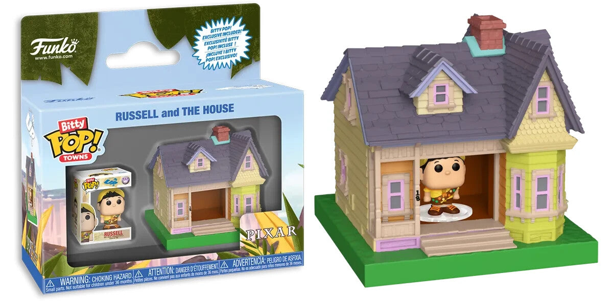 Disney Pixar UP Bitty Pop! Towns Figure Russell and the House