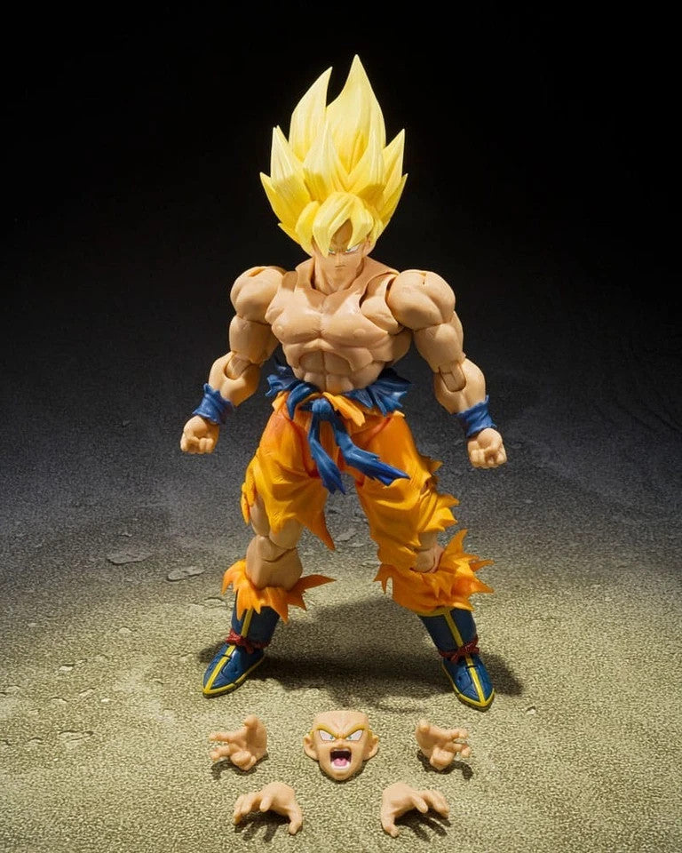 Dragon Ball S.h. Figuarts Action Figura Goku Super Saiyan Leggendario 15Cm Banda