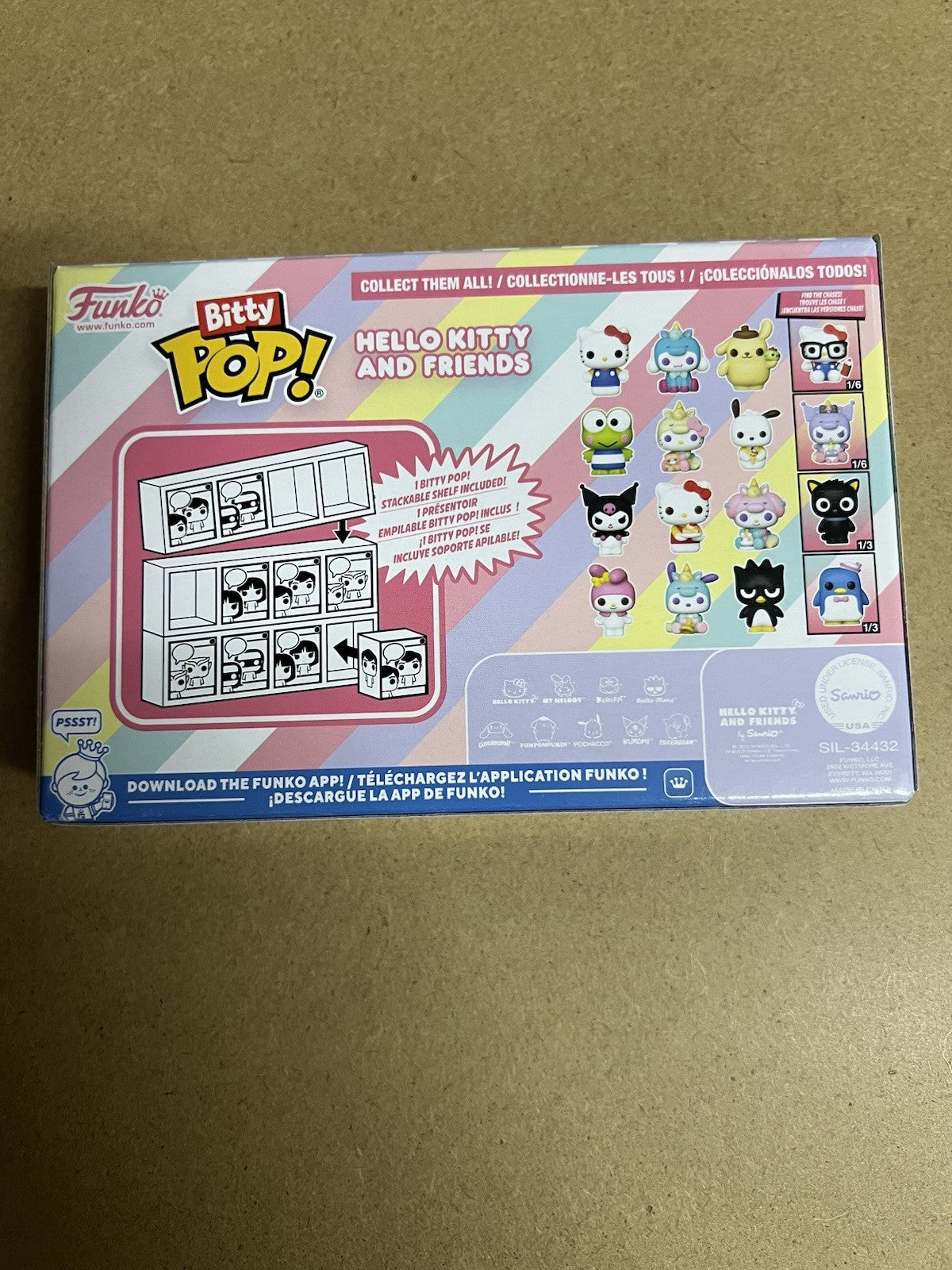 Funko Bitty POP! 4 Pack Hello Kitty & Friends Limited Chase Edition Sealed