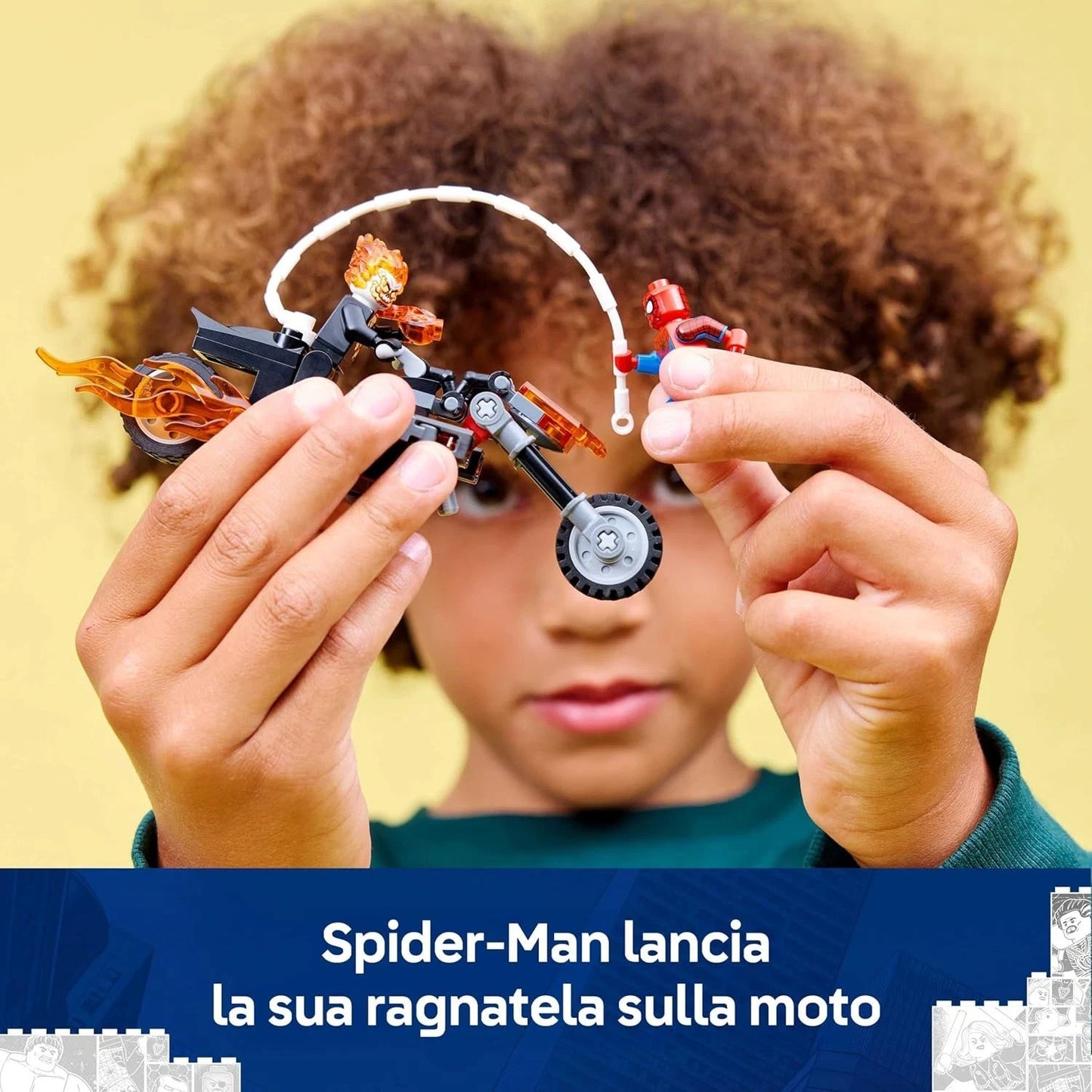 LEGO MARVEL Spider-Man vs. Ghost Rider in motocicletta 76335