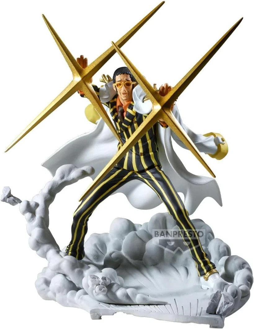 BANPRESTO ONE PIECE BORSALINO Figura Statua 15cm serie SENKOZEKKEI Originale