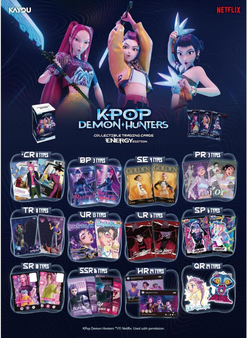 KAYOU KPop Demon Hunters World Tour Energy Edition Trading Cards Box 12 bustine