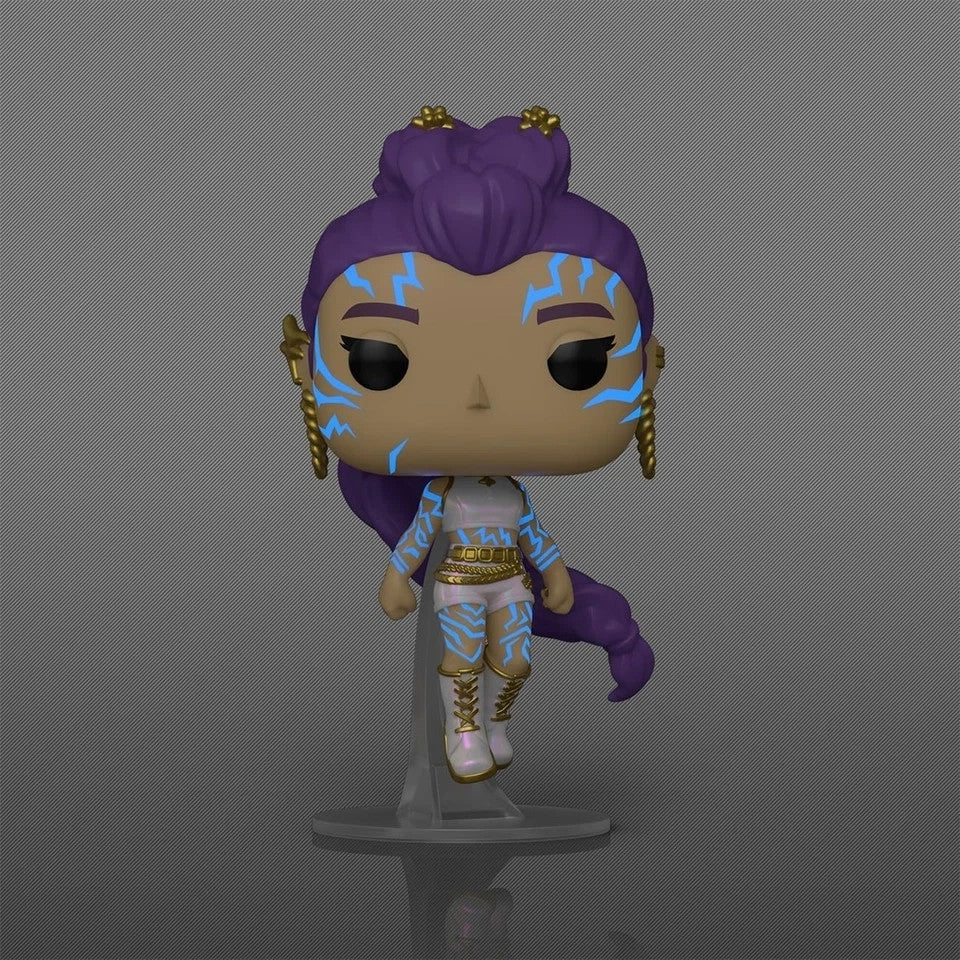 Toysverse TCG Funko Pop Animation Rumi Chase Edition figure with glowing blue markings and purple hair