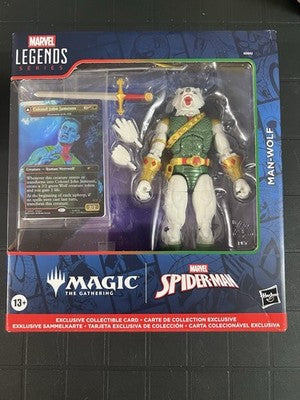 Marvel Spider-Man Magic The Gathering Man-Wolf figure 15cm Danneggiato