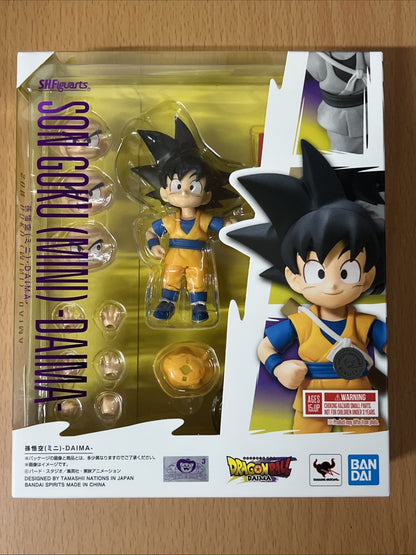 SON GOKU MINI DRAGON BALL DAIMA SH FIGUARTS BANDAI 7 CM NUOVA ORIGINALE