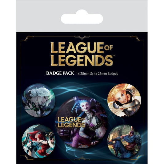 League of Legends 5 Badge pin Pack