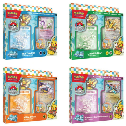 Carte Pokemon - Mazzo dei Campionati Mondiali 2025 4 mazzi completi ITALIANO