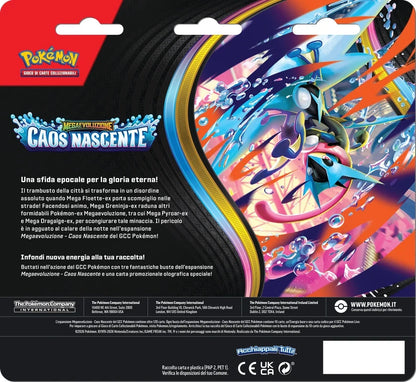 Megaevoluzione Caos Nascente 3 Pack Blister Charmeleon (ITA) Pokémon Compa