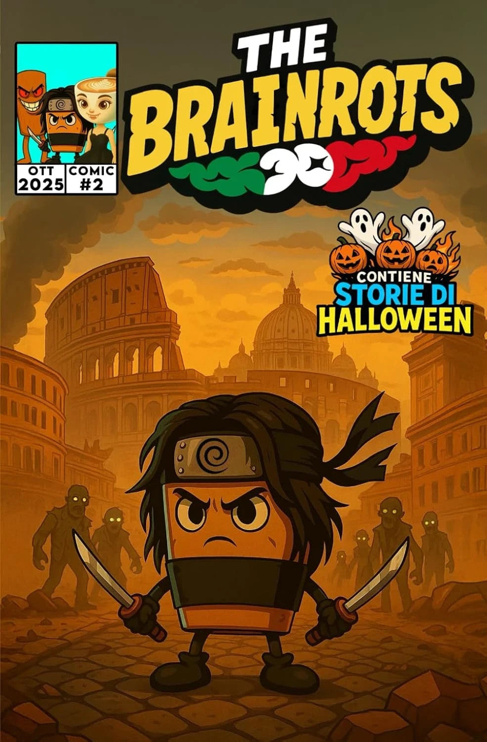 THE BRAINROTS #2 - Numero Due - Il Fumetto Ufficiale Dei Personaggi Italian Brai