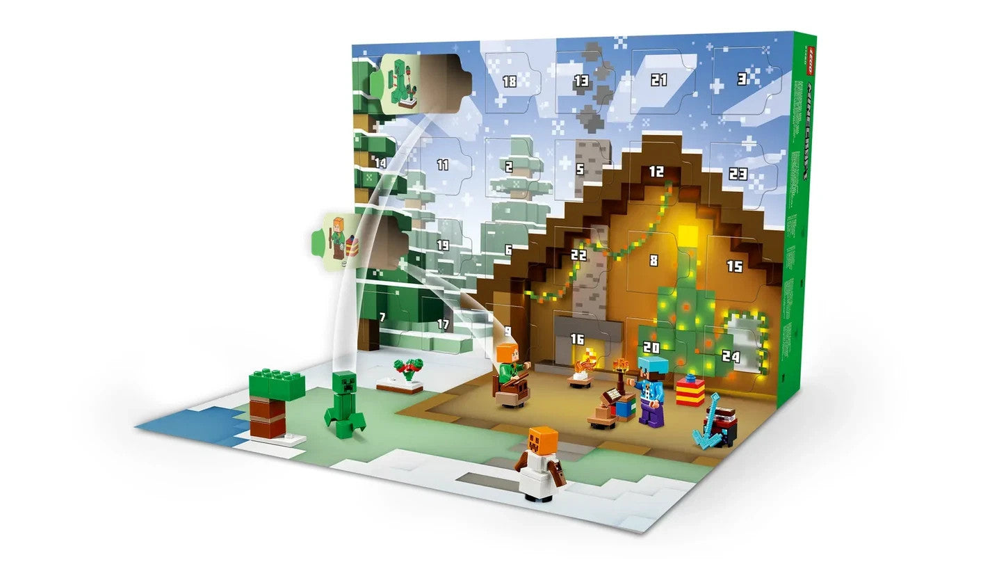 Lego Minecraft 21280 Calendario dell’Avvento 2025 Conto alla rovescia per Natale