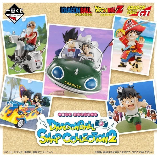 DRAGON BALL SON GOKU & CHICHI FIGURE BANDAI ICHIBANSHO SNAP COLLECTION 2 15CM