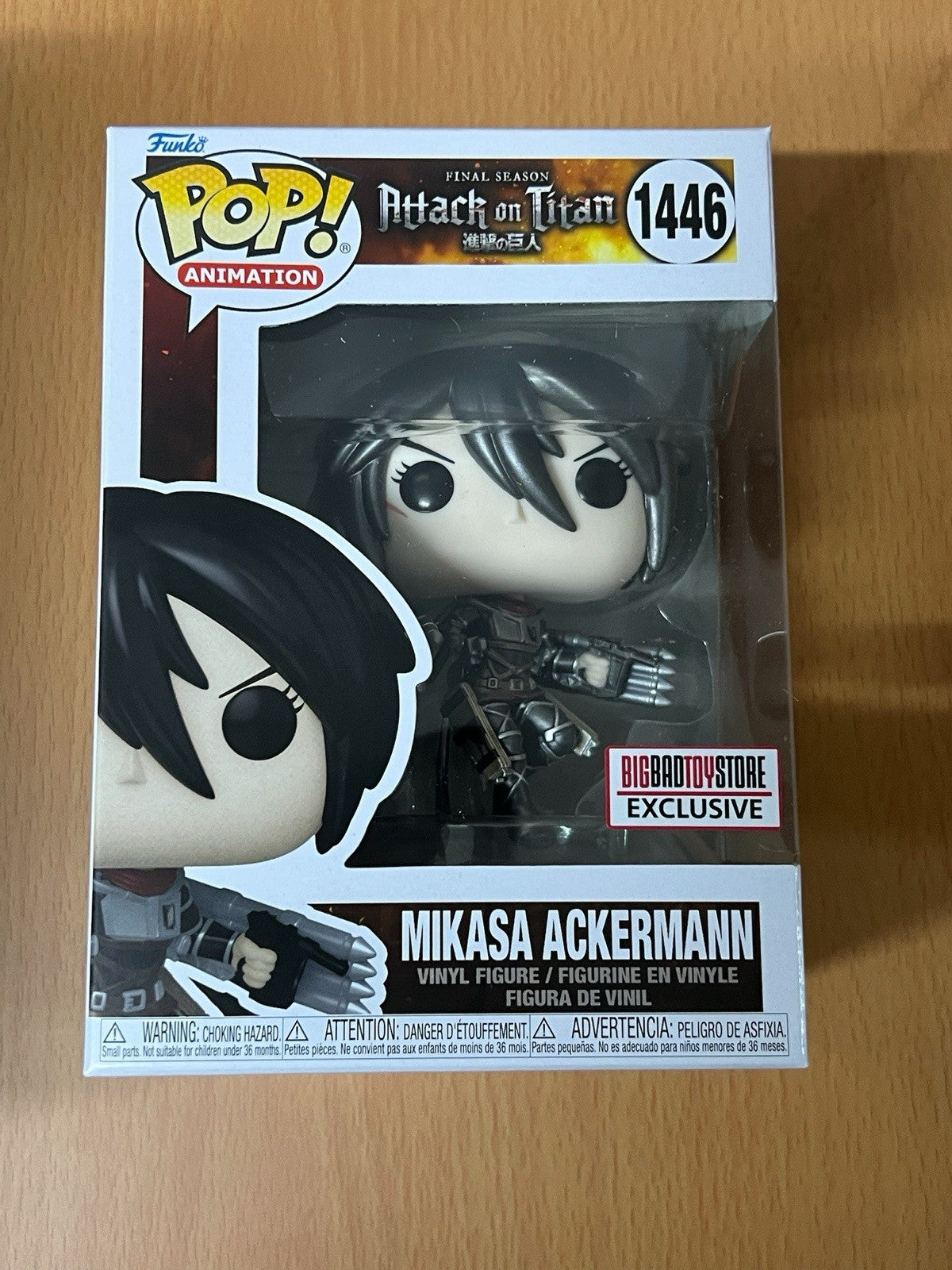 Attack On Titan Funko Pop! Mikasa Ackermann #1446 Metallica - BigBadToysStore