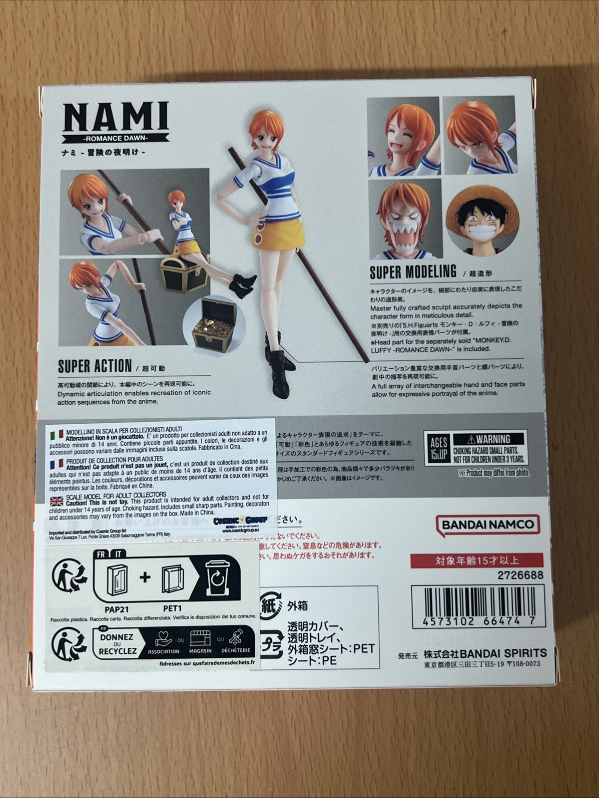 ONE PIECE: NAMI ROMANCE DAWN VERSION S.H. FIGUARTS 14 cm Action Figure BANDAI