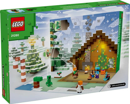Lego Minecraft 21280 Calendario dell’Avvento 2025 Conto alla rovescia per Natale