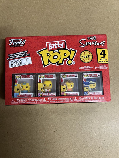 FUNKO BITTY POP 4 Pack The Simpsons Limited Chase Edition Sealed