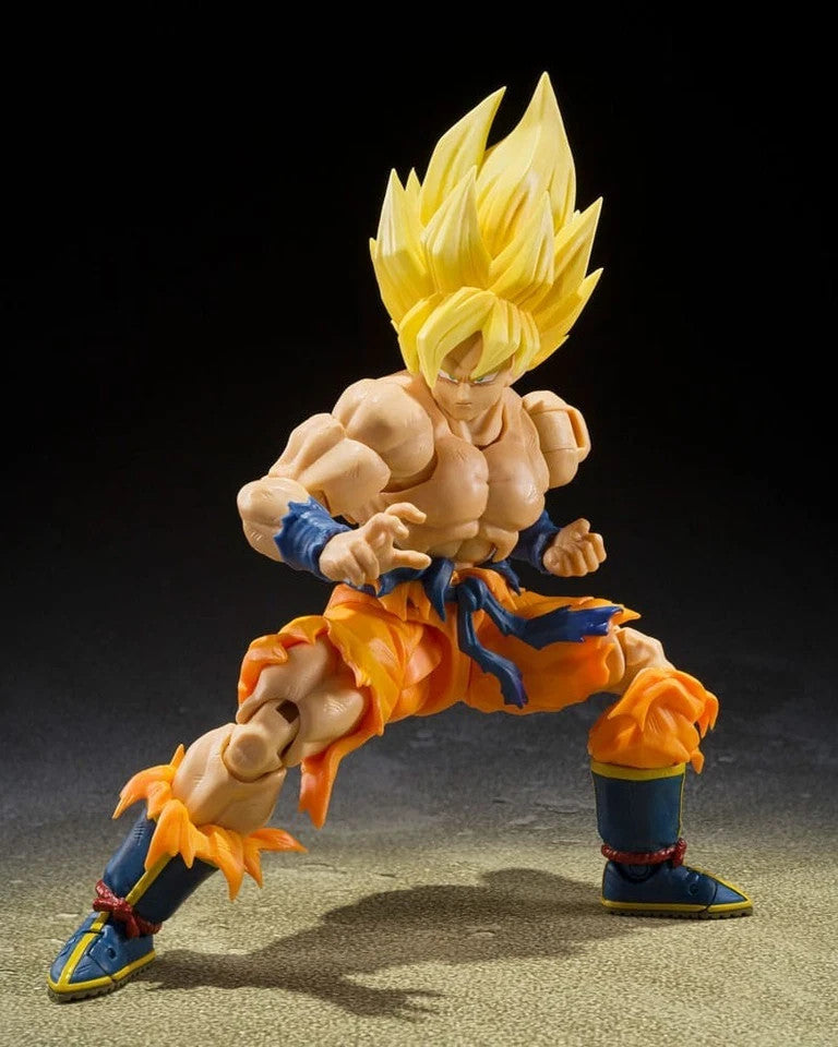 Dragon Ball S.h. Figuarts Action Figura Goku Super Saiyan Leggendario 15Cm Banda