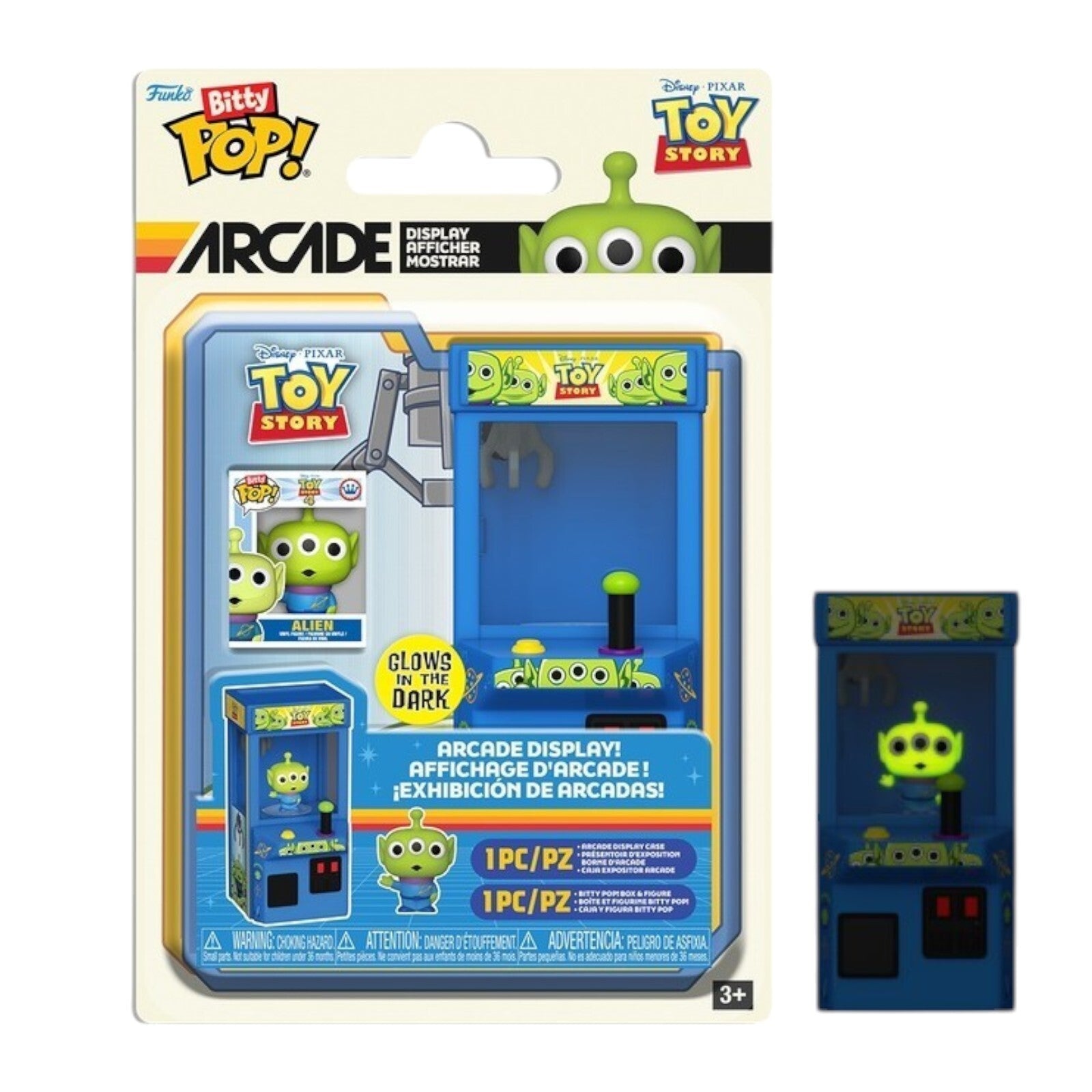 Toy Story Bitty Pop! Arcade Vinyl Figure Alien GITD