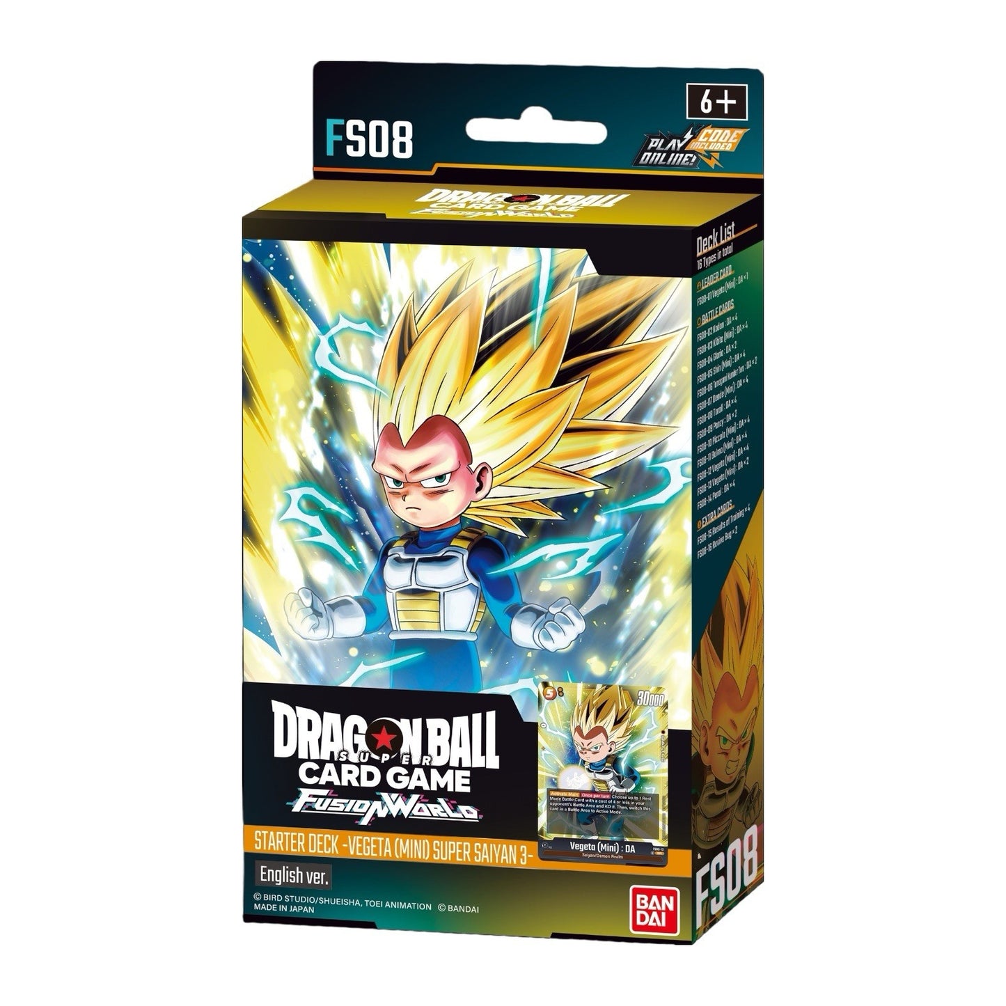 Fusion World Starter Deck FS08 – Vegeta – Dragon Ball Super TCG – ENG