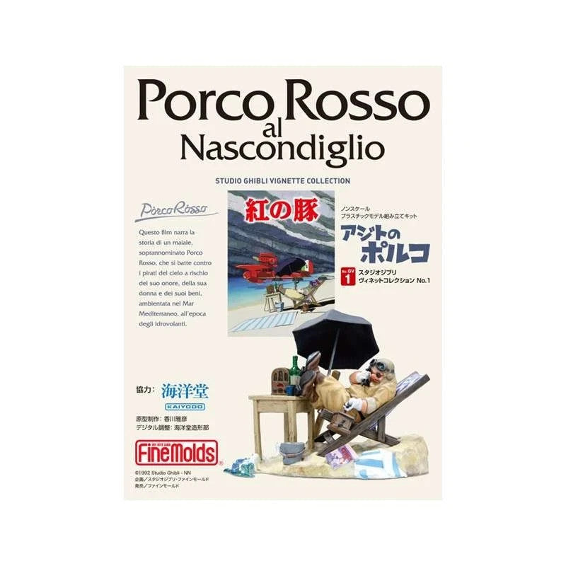 PORCO ROSSO HIDEOUT 1/48 TO PAINT MK Model Kit Studio Ghibli
