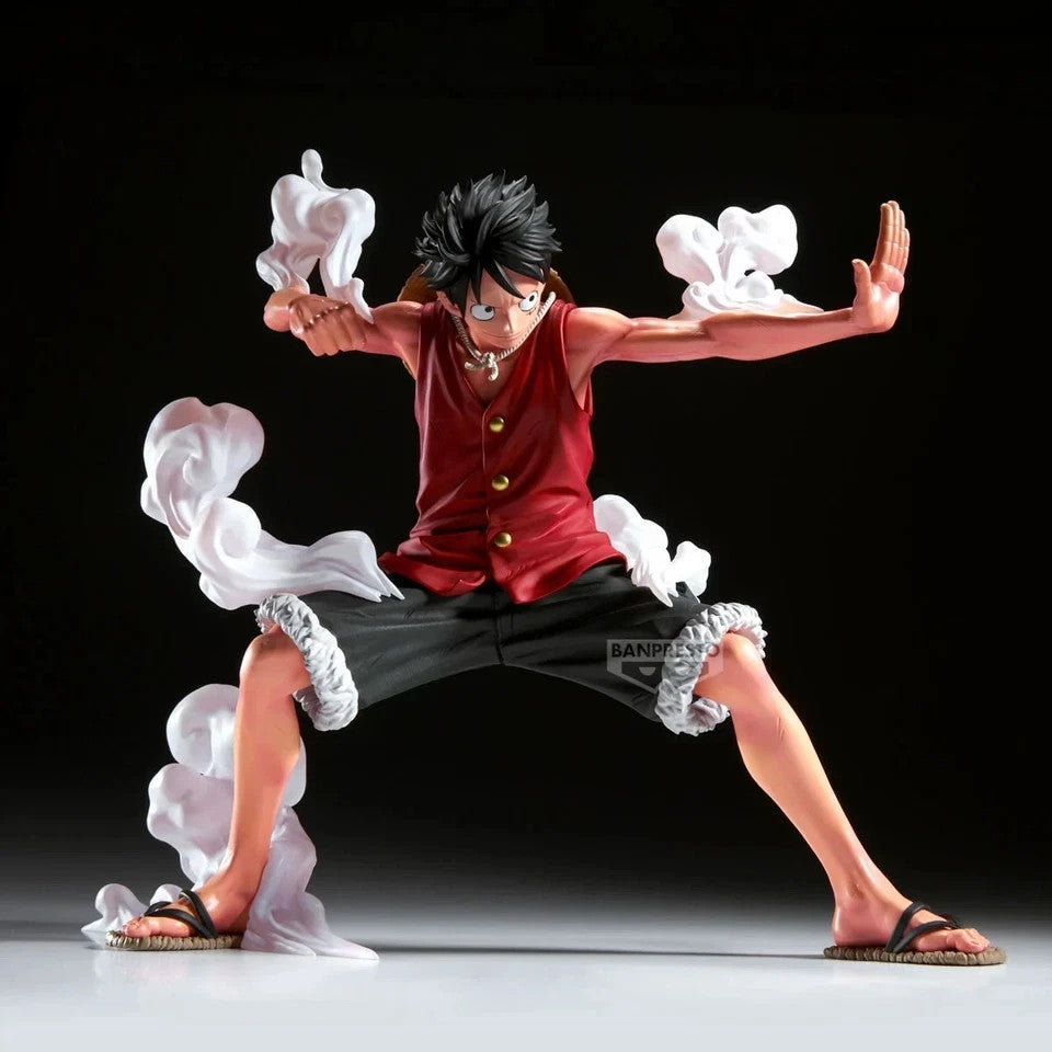 ONE PIECE MONKEY D. LUFFY GEAR TWO FIGURE BANPRESTO MAXIMATIC PLUS 21 CM NUOVO