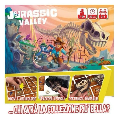 JURASSIC VALLEY gioco da tavolo sigillato in Italiano Red Glove 2-4 giocatori