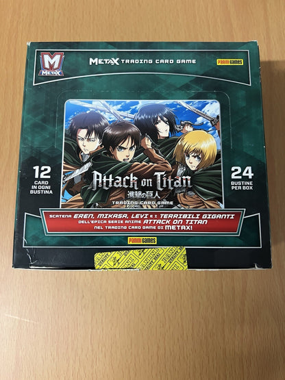ATTACK ON TITAN / ATTACCO DEI GIGANTI CARD BOX 24 BUSTE  - CARTE DA GIOCO ITA