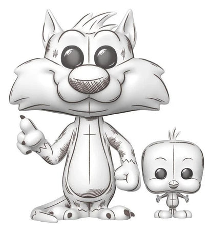 Looney Tunes Pop!&buddy Animation Vinile Figura Sylvester&tweety 9 Cm Funko