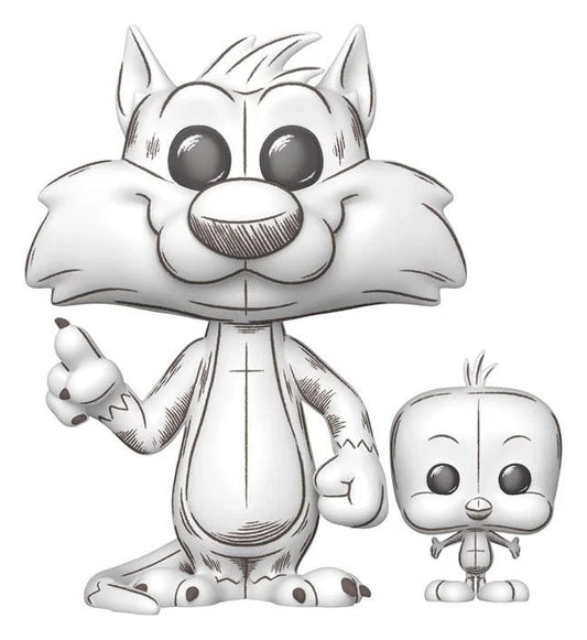 Looney Tunes Pop!&buddy Animation Vinile Figura Sylvester&tweety 9 Cm Funko
