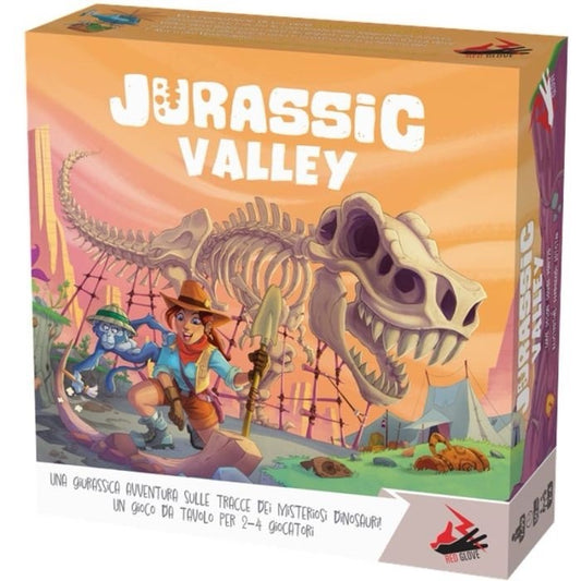 JURASSIC VALLEY gioco da tavolo sigillato in Italiano Red Glove 2-4 giocatori