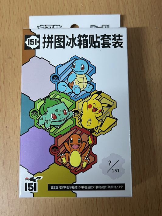 Pokemon TCG S-Chinese 151C Puzzle Fridge Magnet  Booster Box
