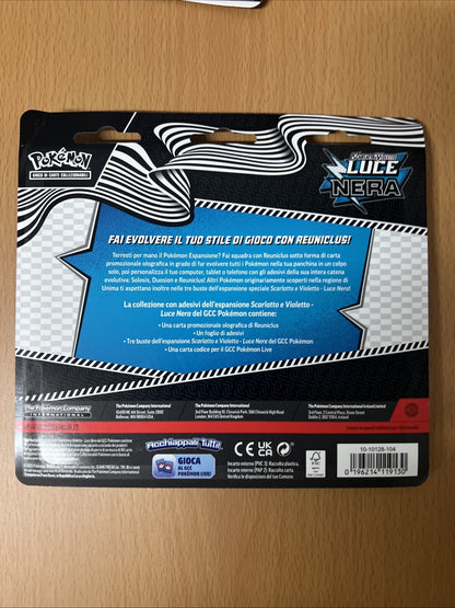 POKEMON  LUCE NERA COLLEZIONE CON ADESIVO - ITALIANO -