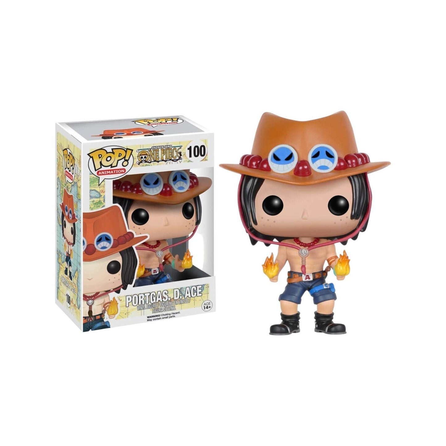 Funko Pop! One Piece – Portgas D. Ace #100 (Vinile 9,5 cm)