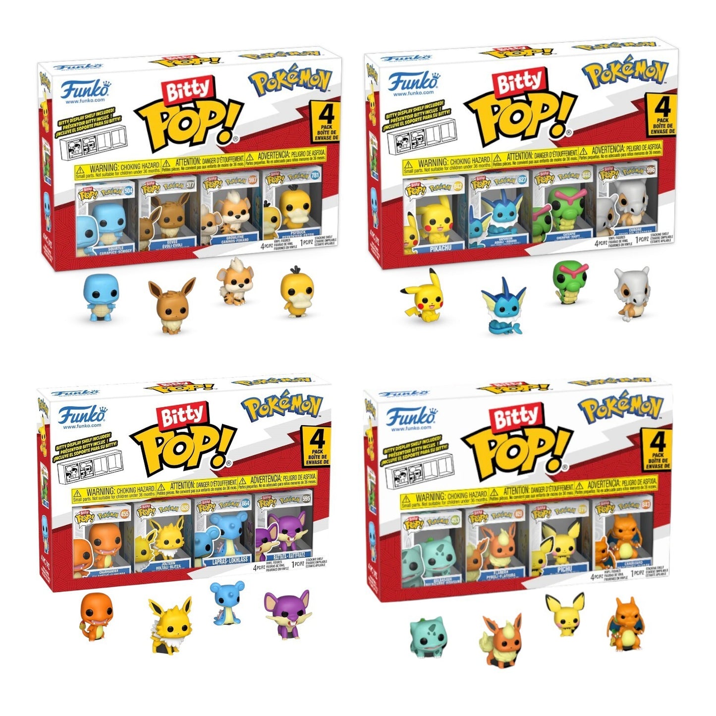 Pokémon Bitty Pop! Vinyl Figures single or complete pack