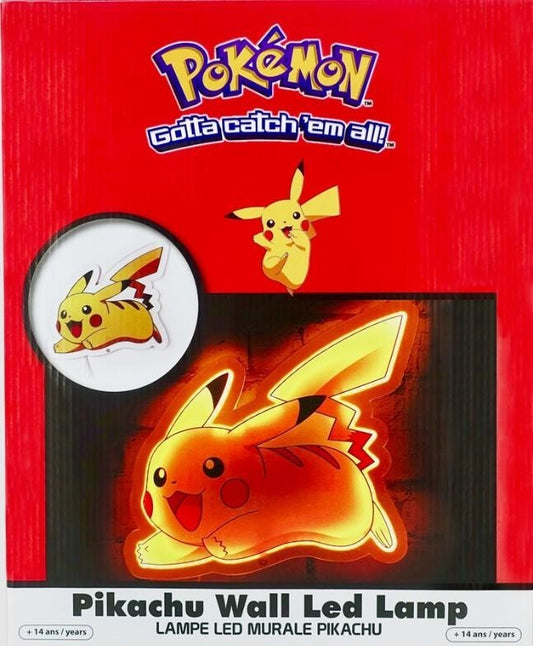 Pokemon Pikachu Lampada Neon Mural Teknofun