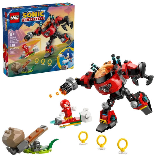 Lego Sonic The hedgehog 77005 Knuckles vs. il Mech Egg Crusher del Dr. Eggman