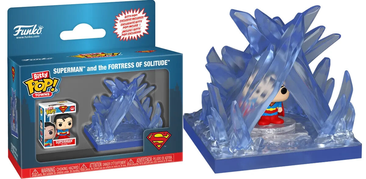 Superman Bitty Pop! Town Figure Superman an the Fortress of Solitude 