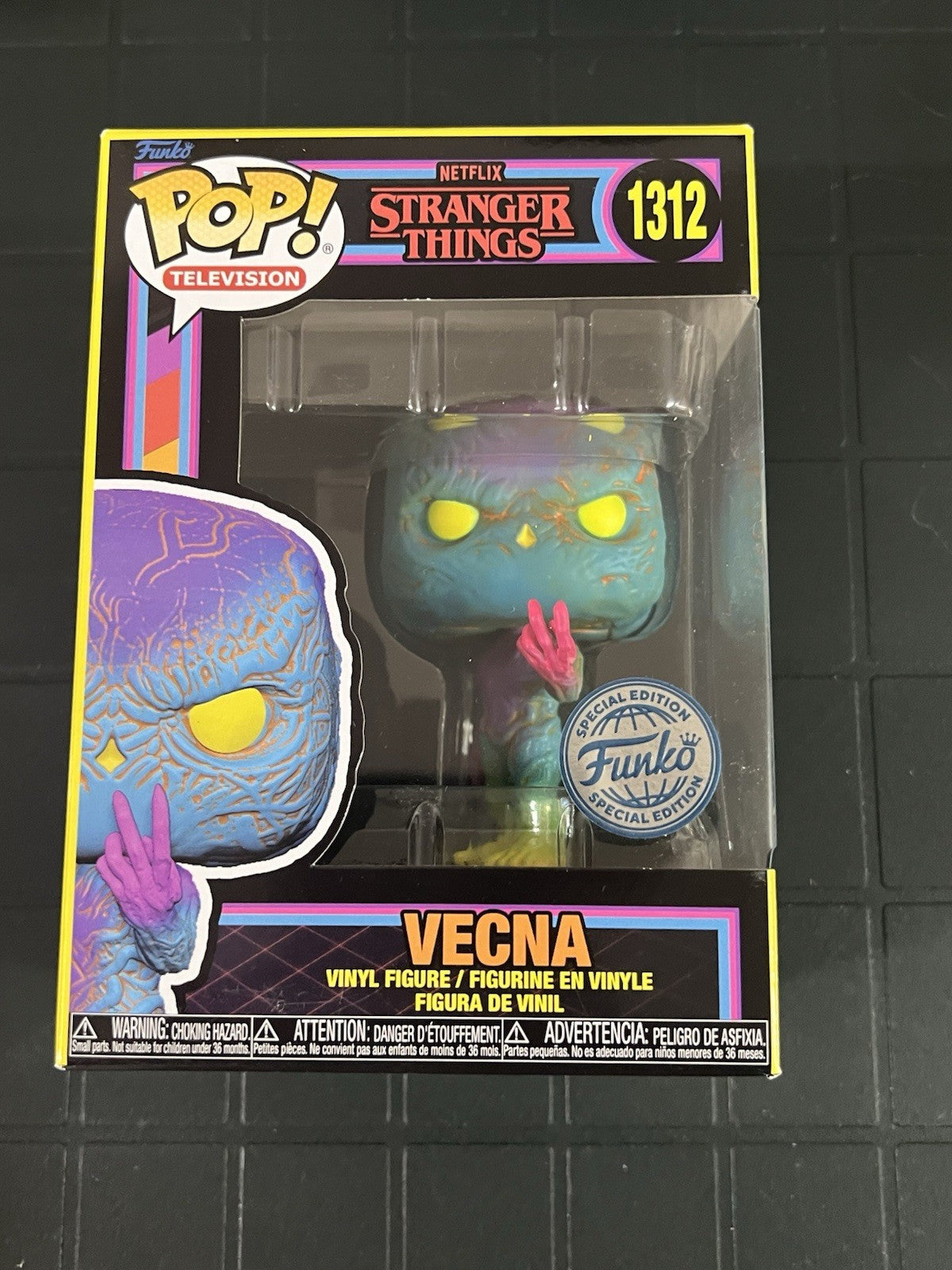 FUNKO POP STRANGER THINGS VECNA BLKLT 1312 SPECIAL EDITION VINYL FIGURE