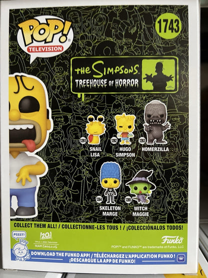Funko Pop ! Tv The Simpsons TOH - (1743) Crazy Homer Horror Figure 9cm