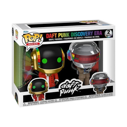 FUNKO POP! ROCKS DAFT PUNK DISCOVERY ERA TWO PACK FIGURES NUOVO CON DIFETTO